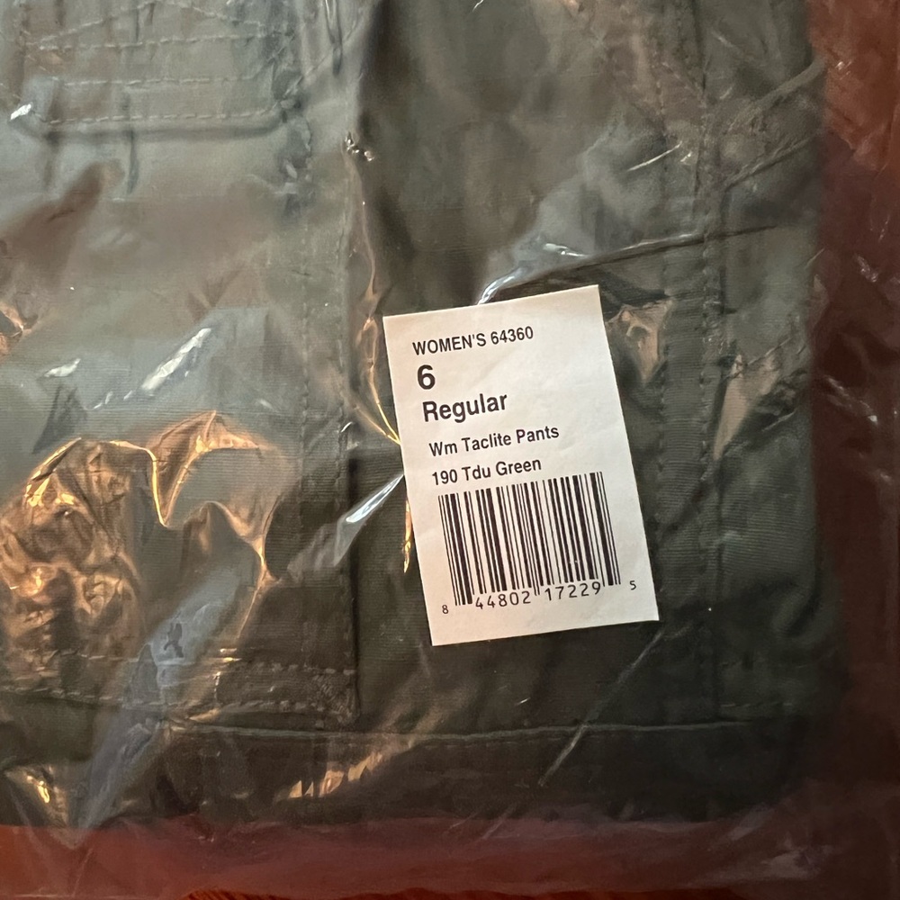 NWT 5.11 tactical womens ripstop pants size 6 regular green bdu hunting pants - Picture 7 of 8